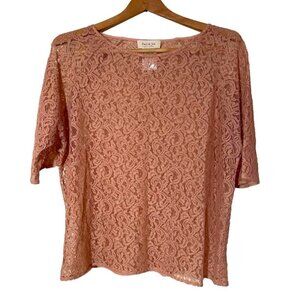 Paul & Joe France Pink Lace Top Size 3/Large